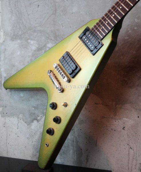 画像9: Gibson USA Flying V '84 Green Burst   (9)
