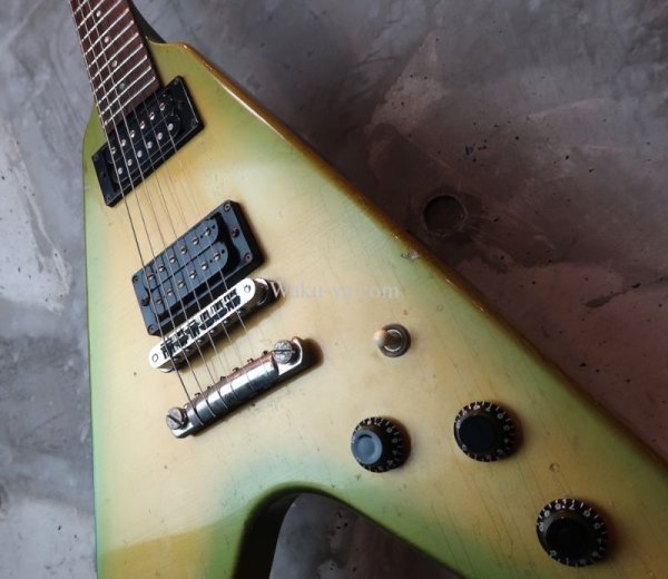 画像10: Gibson USA Flying V '84 Green Burst   (10)