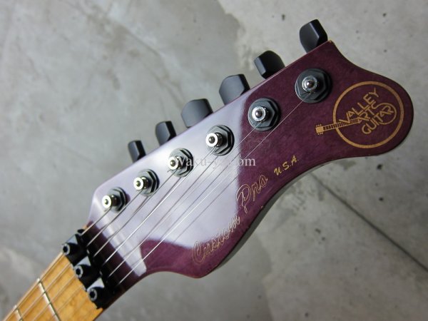 画像2: Valley Arts Custom Pro USA 2pc Flame Maple / Trans Purple  (2)