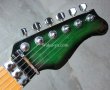 画像2: Valley Arts Custom Pro USA Green Sunburst 1P Flame Maple  (2)