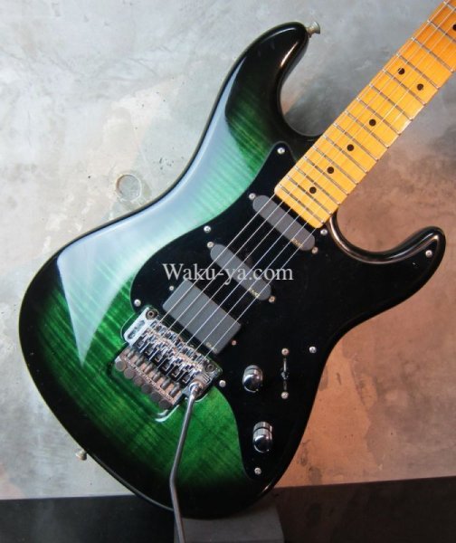 画像8: Valley Arts Custom Pro USA Green Sunburst 1P Flame Maple  (8)