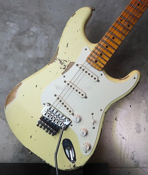 画像13:  Fender Custom Shop 1956 Stratocaster Heavy Relic FRT / Vintage White (13)