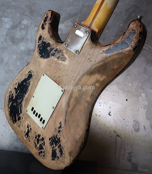 画像11: LsL Instruments Super Custom Saticoy Classic S Style SSH / Age & Rub Through / Aging Black  (11)