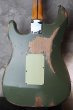 画像2:  Fender Custom Shop Alley Cat Stratocaster Heavy Relic / Faded Army Drab Green (2)