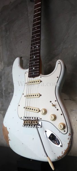 画像5: Fender Custom Shop 1969 Heavy Relic Stratocaster  RW / Olympic White (5)