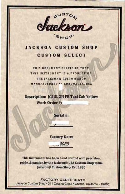 画像1: Jackson USA Custom Shop Soloist SL2H / TC Yellow