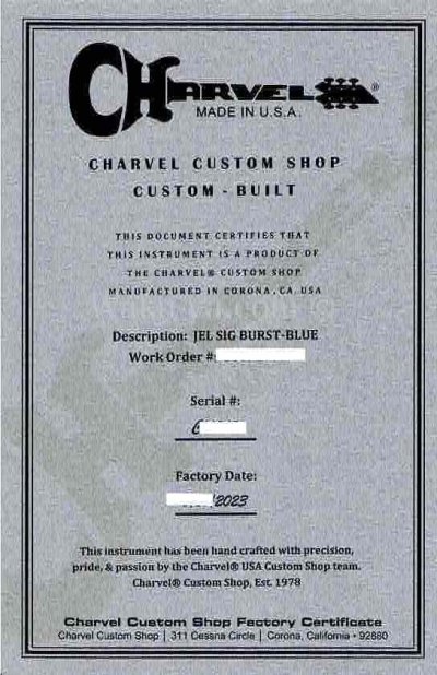画像1: Charvel USA Custom Shop Jake E. Lee Signature Blue Burst