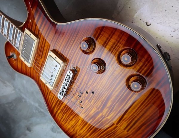 画像12: David Thomas McNaught Vintage Single Cut Light Tigers Eye Burst (Premium Diamond Flame)  (12)