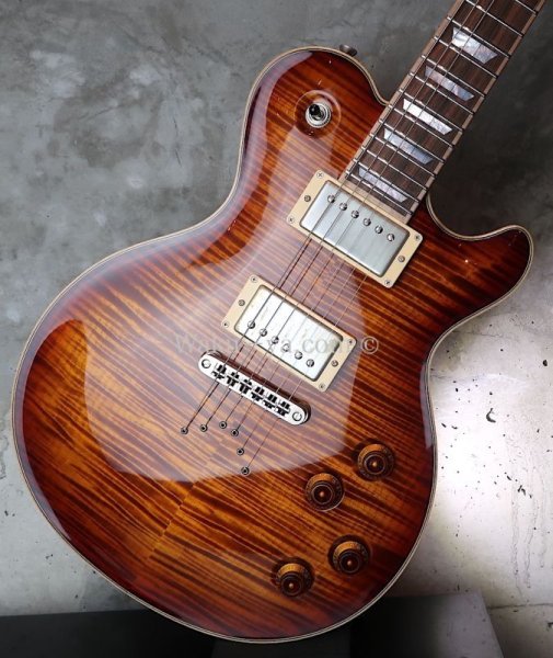 画像14: David Thomas McNaught Vintage Single Cut Light Tigers Eye Burst (Premium Diamond Flame)  (14)