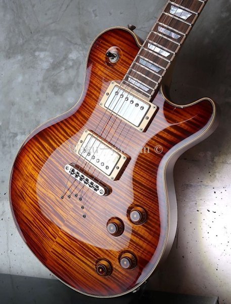 画像9: David Thomas McNaught Vintage Single Cut Light Tigers Eye Burst (Premium Diamond Flame)  (9)