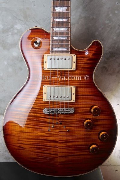 画像1: David Thomas McNaught Vintage Single Cut Light Tigers Eye Burst (Premium Diamond Flame)  (1)
