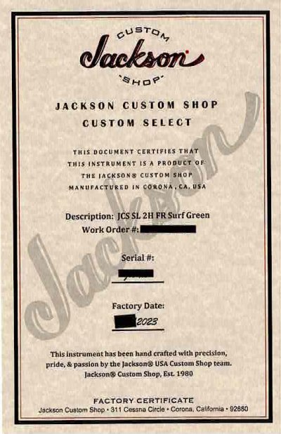 画像1: Jackson USA Custom Shop Soloist SL2H / Surf Green