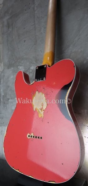 画像6:  Fender Custom Shop '60  Telecaster Custom - Handwound Pick-Ups /  Fiesta Red Over 3-Tone Sunburst / Heavy Relic (6)