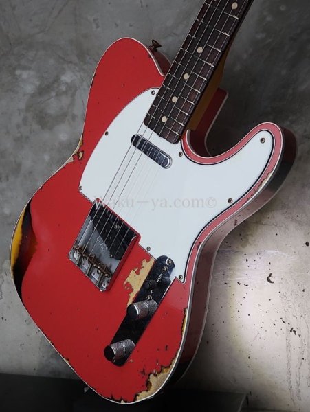 画像9:  Fender Custom Shop '60  Telecaster Custom - Handwound Pick-Ups /  Fiesta Red Over 3-Tone Sunburst / Heavy Relic (9)