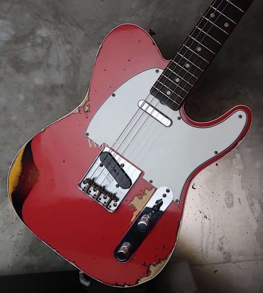 画像13:  Fender Custom Shop '60  Telecaster Custom - Handwound Pick-Ups /  Fiesta Red Over 3-Tone Sunburst / Heavy Relic (13)