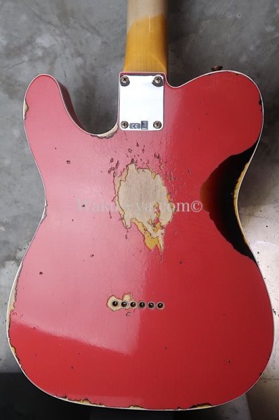 画像2:  Fender Custom Shop '60  Telecaster Custom - Handwound Pick-Ups /  Fiesta Red Over 3-Tone Sunburst / Heavy Relic (2)