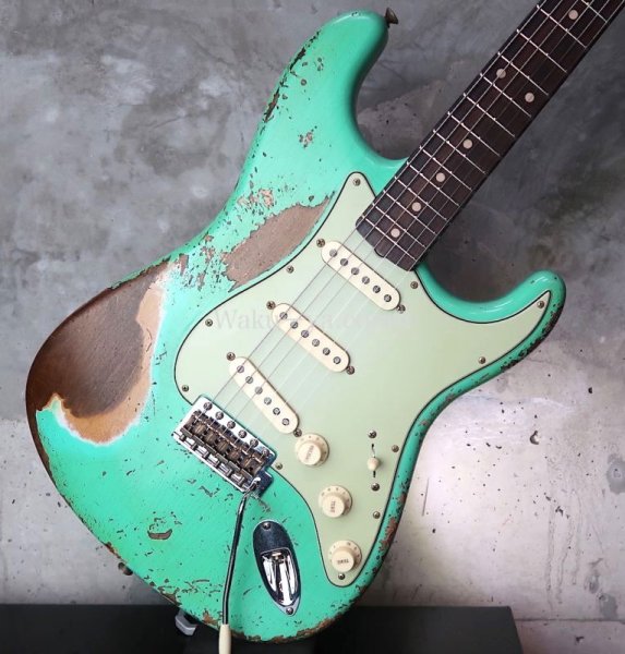 画像13: Fender Custom Shop Stratocaster '60  LTD Dual Mag II / Sea Foam Green / Super Heavy Relic (13)