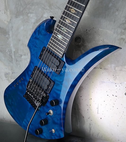 画像11: B.C.Rich Mockingbird Quilt Maple Top 7string  /  Trance Blue (11)