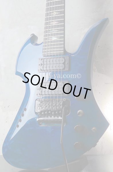 画像1: B.C.Rich Mockingbird Quilt Maple Top 7string  /  Trance Blue (1)