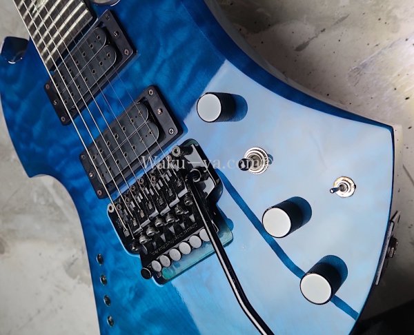 画像9: B.C.Rich Mockingbird Quilt Maple Top 7string  /  Trance Blue (9)