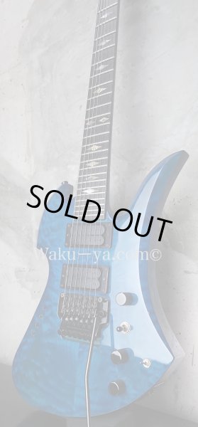画像5: B.C.Rich Mockingbird Quilt Maple Top 7string  /  Trance Blue (5)