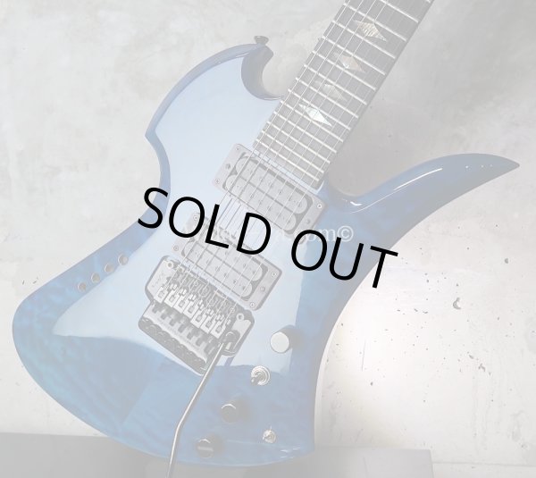画像13: B.C.Rich Mockingbird Quilt Maple Top 7string  /  Trance Blue (13)