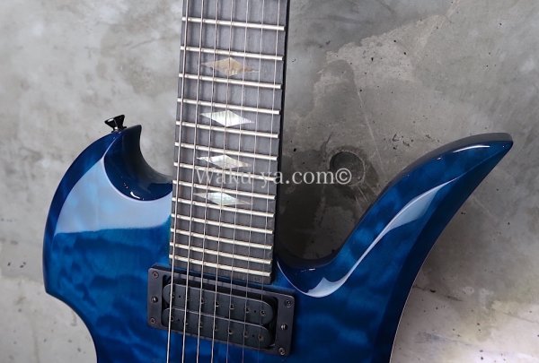 画像10: B.C.Rich Mockingbird Quilt Maple Top 7string  /  Trance Blue (10)