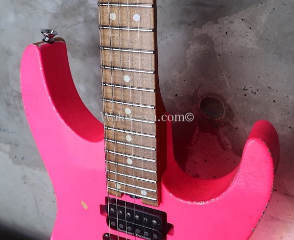 画像10: Jackson USA Custom Shop " Master Built" Dinky HSH Relic  / Neon Pink (10)