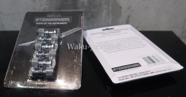 画像1: Steinberger Gearless "Chrome" Single  mount string locking Tuner Peg's  ６個入り１Set (1)