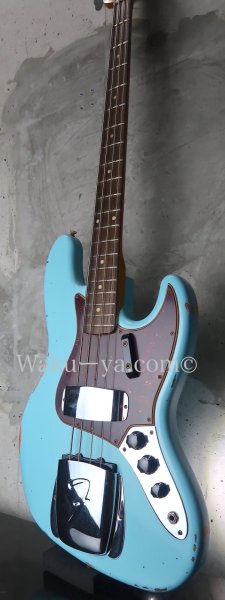 画像6: Fender USA Custom Shop '64s Jazz-Bass  / Relic /  Daphne Blue (6)