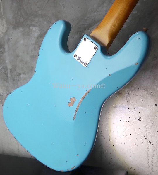 画像12: Fender USA Custom Shop '64s Jazz-Bass  / Relic /  Daphne Blue (12)
