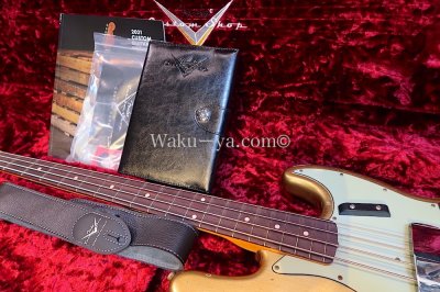 画像3: Fender Custom Shop '60s Jazz Bass Relic / Aztec Gold