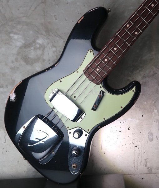 画像13:  Fender Custom Shop 1960 Jazz Bass RW Relic  /  Black (13)