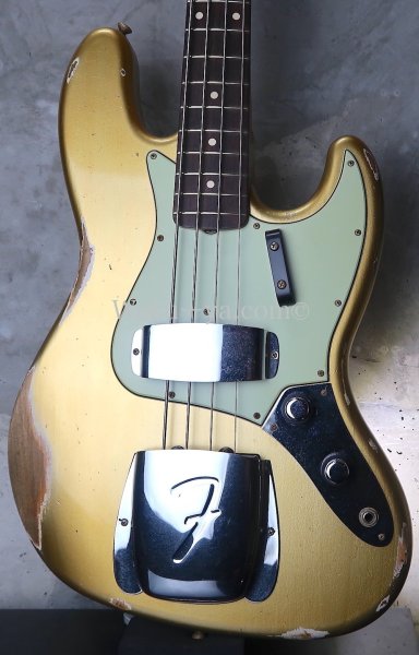 画像2: Fender Custom Shop '60s Jazz Bass Relic / Aztec Gold (2)