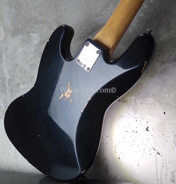 画像12:  Fender Custom Shop 1960 Jazz Bass RW Relic  /  Black (12)