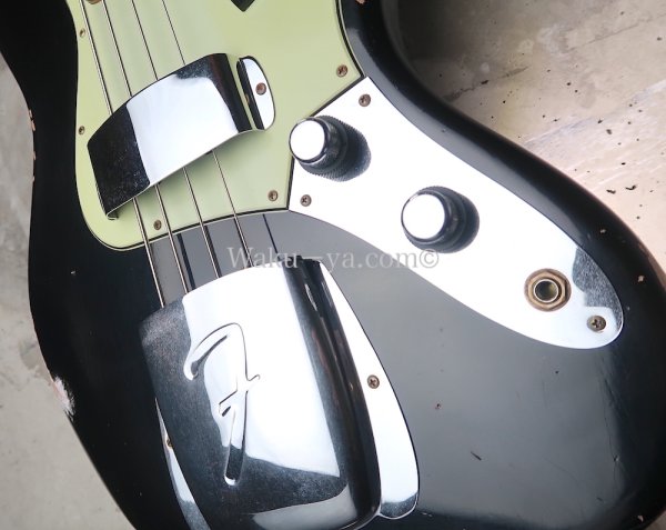 画像11:  Fender Custom Shop 1960 Jazz Bass RW Relic  /  Black (11)