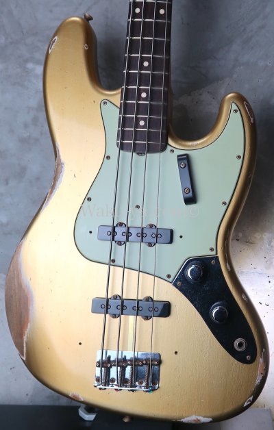 画像1: Fender Custom Shop '60s Jazz Bass Relic / Aztec Gold
