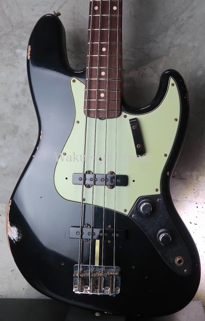 画像1:  Fender Custom Shop 1960 Jazz Bass RW Relic  /  Black