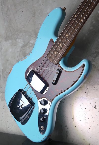 画像2: Fender USA Custom Shop '64s Jazz-Bass  / Relic /  Daphne Blue