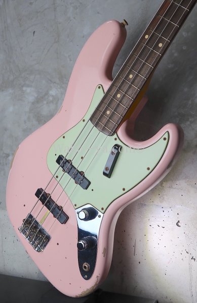 画像1: Fender Custom Shop '60 Jazz Bass Relic / Shell Pink (1)