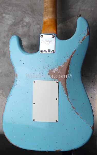 画像12: Fender Custom Shop '62 Stratocaster SSH Heavy Relic / FRT / Daphne Blue (12)