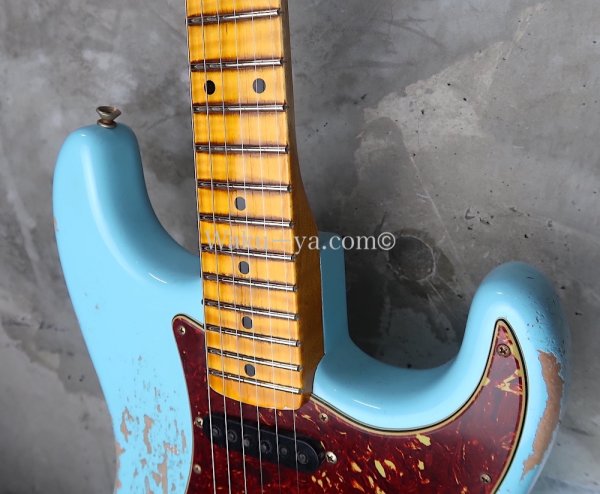 画像3: Fender Custom Shop '62 Stratocaster SSH Heavy Relic / FRT / Daphne Blue (3)