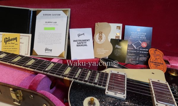 画像14: Gibson Custom Shop '57 Les Paul Standard Reissue / Murphy Lab Ultra Light Aged / Black Sparkle (14)