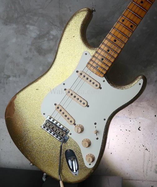 画像13: Fender Custom Shop 1957 Stratocaster Relic  / Gold Sparkle  (13)