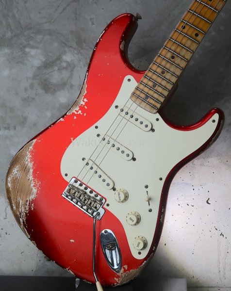 画像13: Fender Custom Shop  '57  Stratocaster Heavy Relic / Candy Apple RED (13)