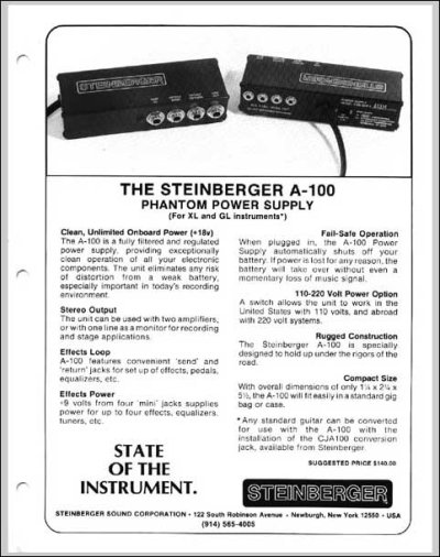画像1: Steinberger A-100 Phantom Power Supply 