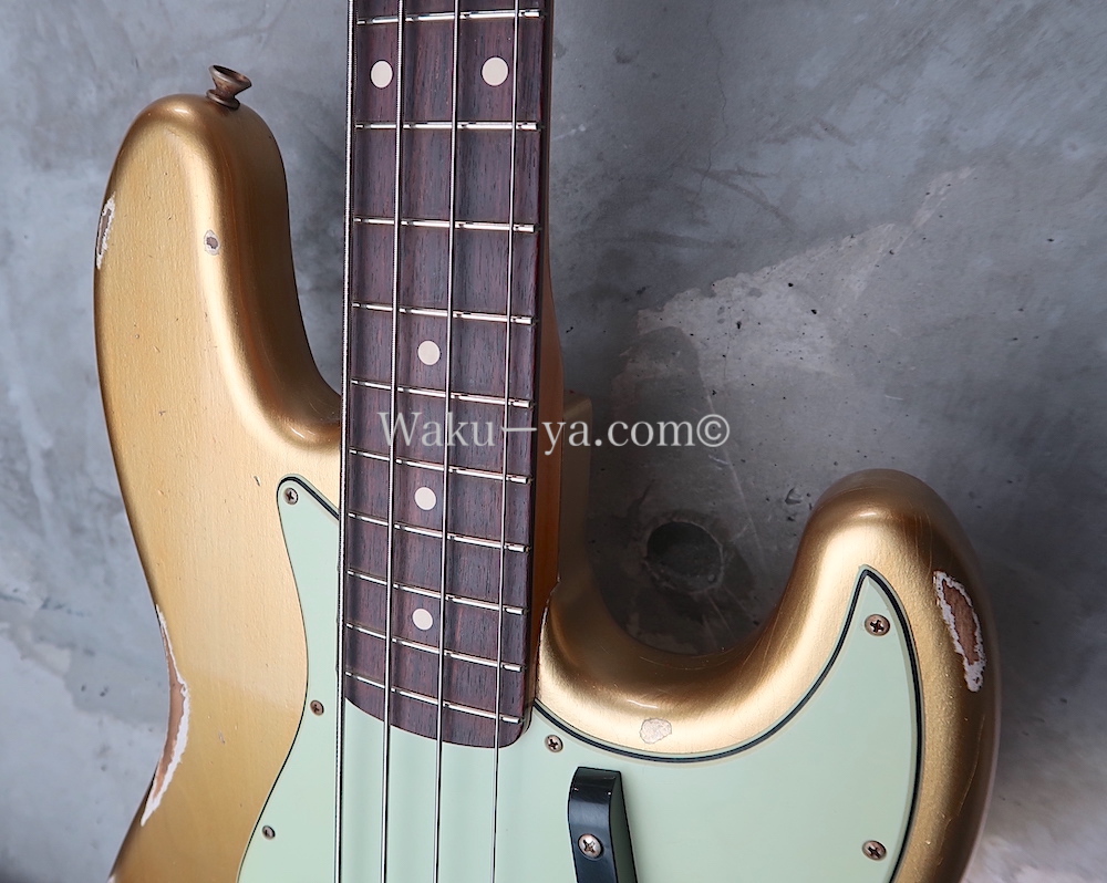 Fender Custom Shop '60s Jazz Bass Relic / Aztec Gold - 和