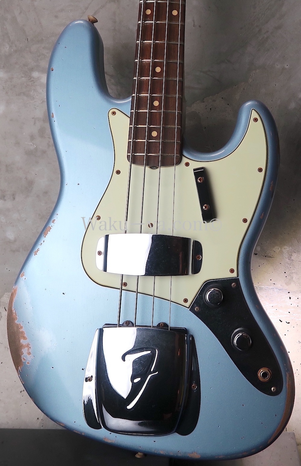 fender jazz bass風　レリック加工ベース Fender Custom Shop 1961 Jazz Bass Heavy Relic Charcoal Frost